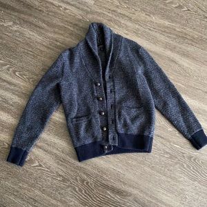JCREW textured lambswool shawl-collar cardigan